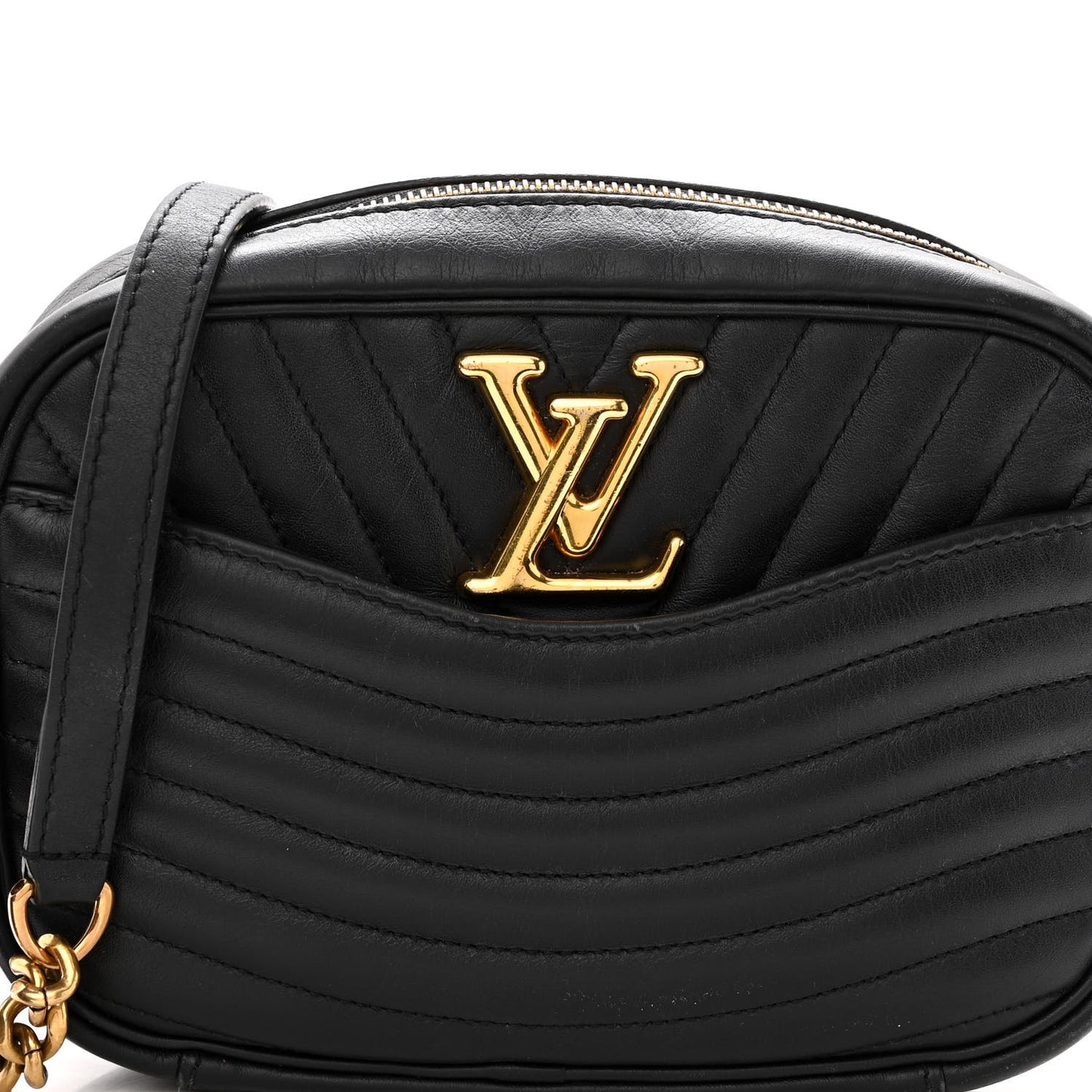 Calfskin New Wave Camera Bag Black