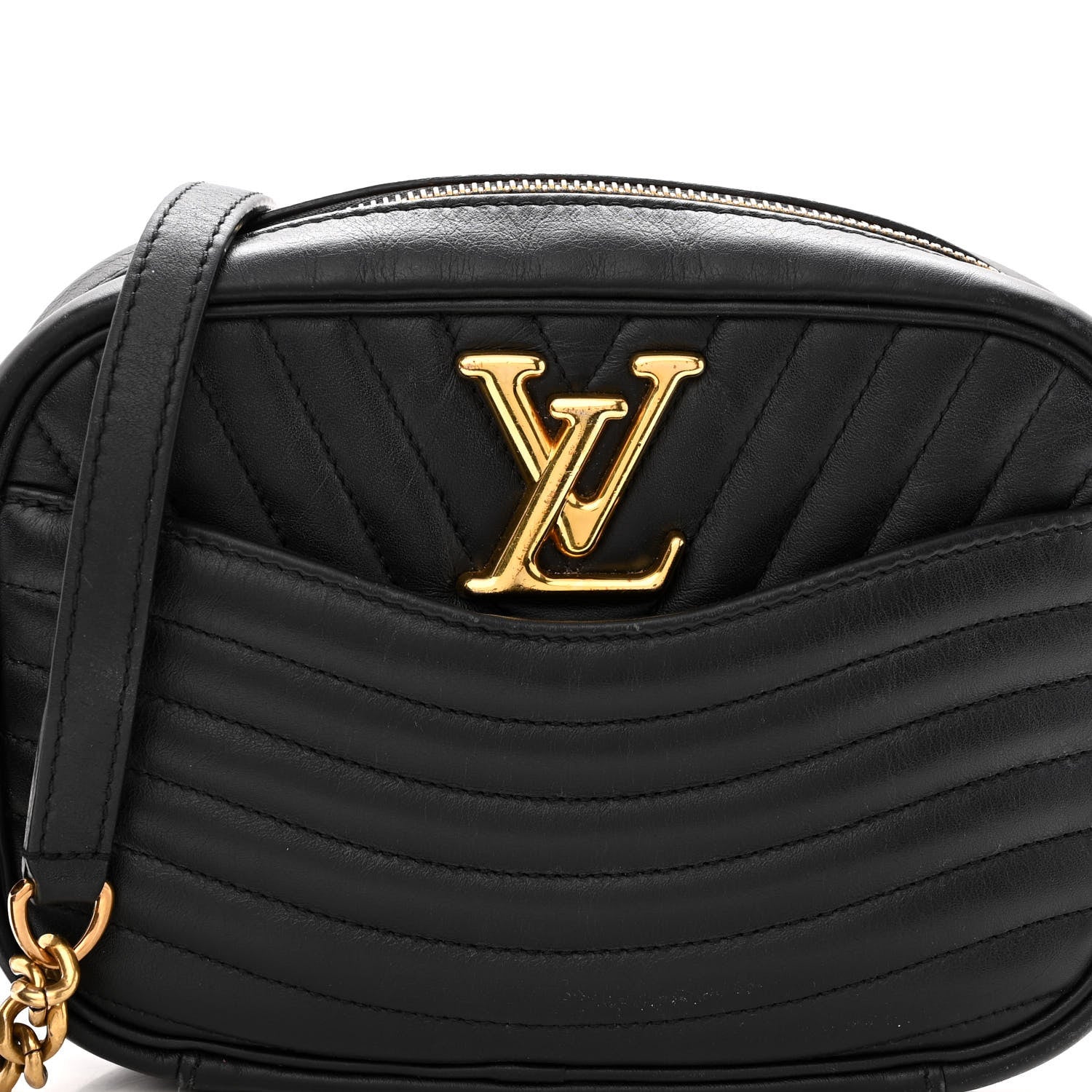 Louis Vuitton Calfskin New Wave Camera Bag Black 7 of 10
