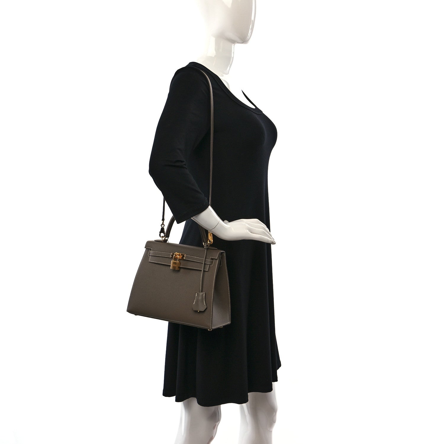 Hermes Epsom Kelly Sellier 25 Etoupe 2 of 11
