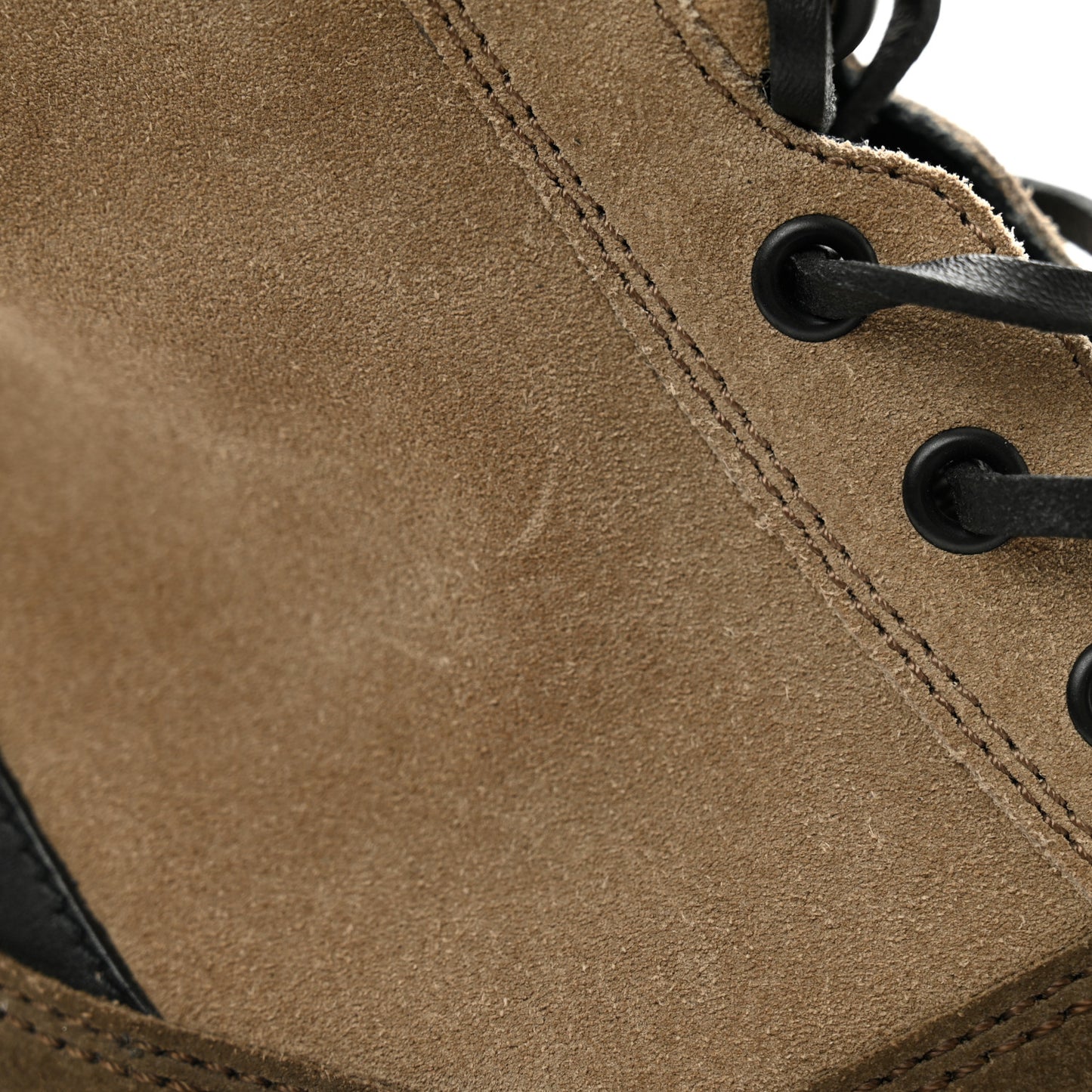 Suede Calfskin Monogram Laureate Platform Desert Boots 38 Taupe