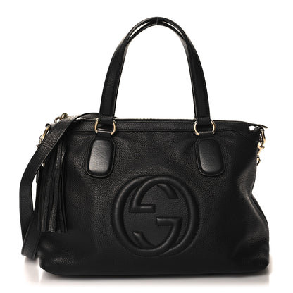 Gucci Cellarius Calfskin Small Soho Top Handle Satchel Black 1 of 10