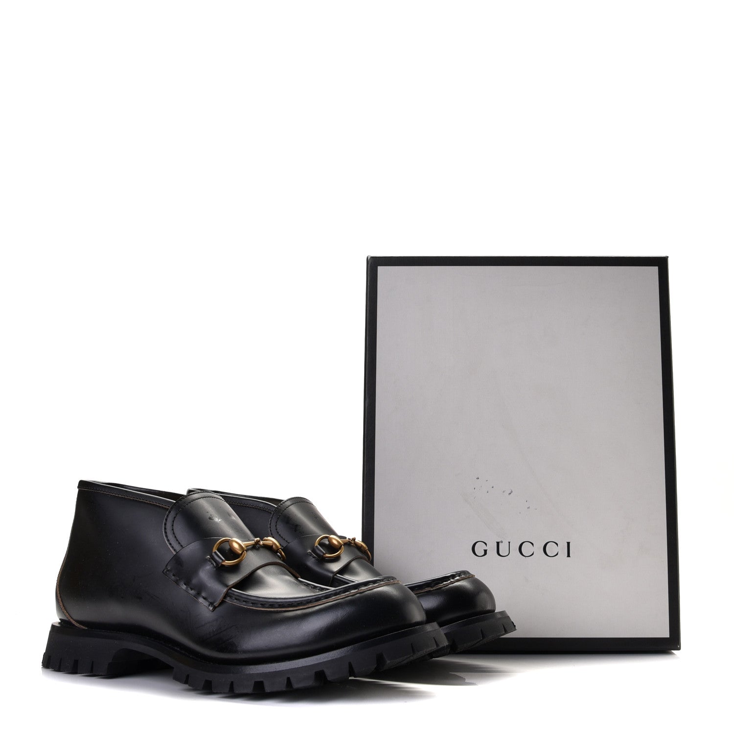 Gucci Cordovan Lux Mens Harald Horsebit Ankle Boots 12 Black 23 of 23