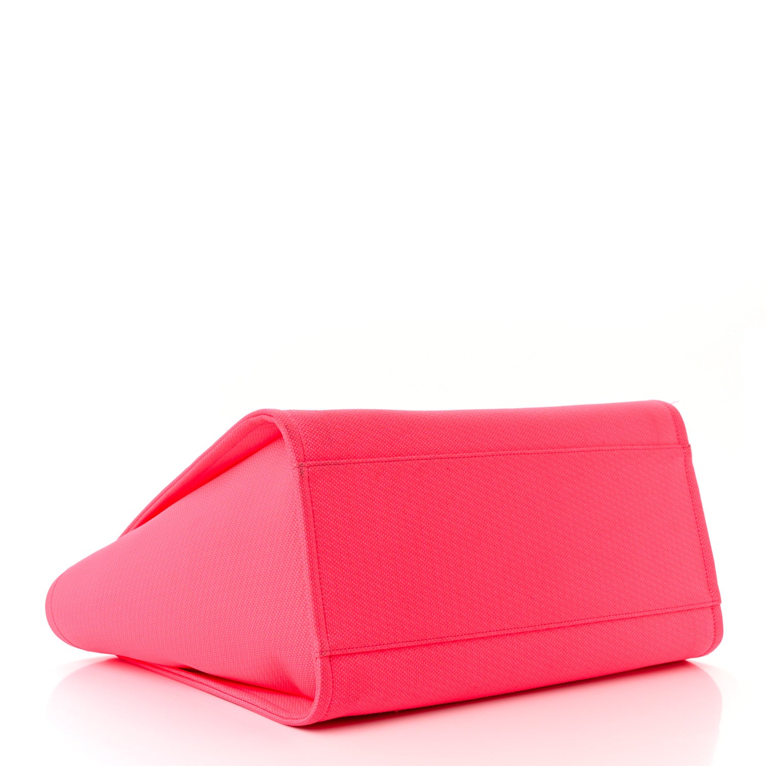 Chanel Mixed Fibers Calfskin Medium Deauville Tote Pink Orange 5 of 16