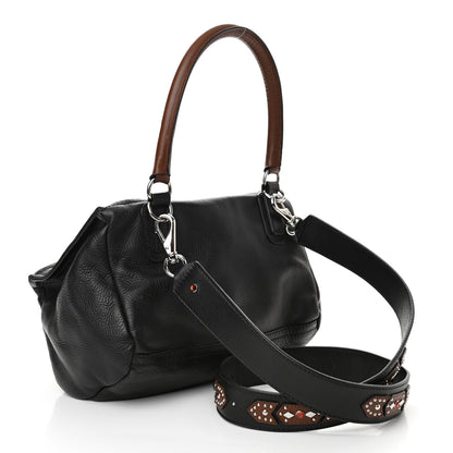 Givenchy Calfskin Small Studded Pandora Black Brown 3 of 11