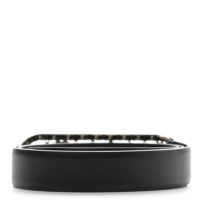 Chanel Calfskin CC Chain Vintage Allure Logo Belt 85 34 Black 2 of 10