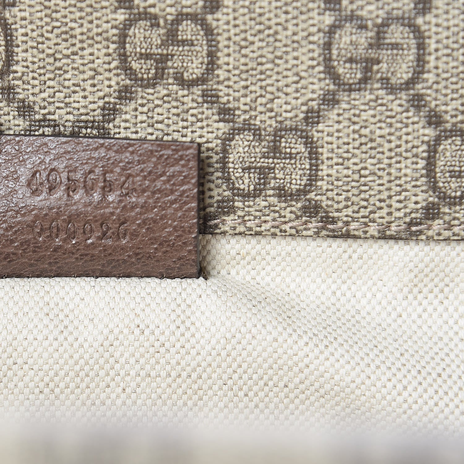 Gucci GG Supreme Monogram Web Neo Vintage Double Flap Messenger Bag Beige New Acero 6 of 12