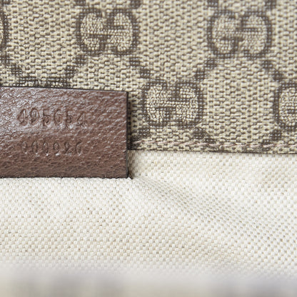 Gucci GG Supreme Monogram Web Neo Vintage Double Flap Messenger Bag Beige New Acero 6 of 12