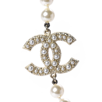 Chanel Graduated Pearl CC Short Necklace Gold 4 of 7
