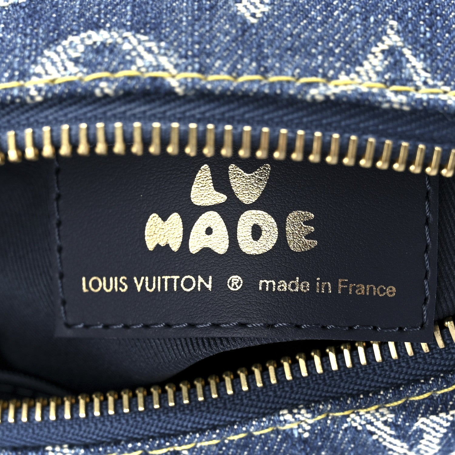 Louis Vuitton X NIGO Taurillon Monogram Denim Japanese Cruiser Blue 6 of 11