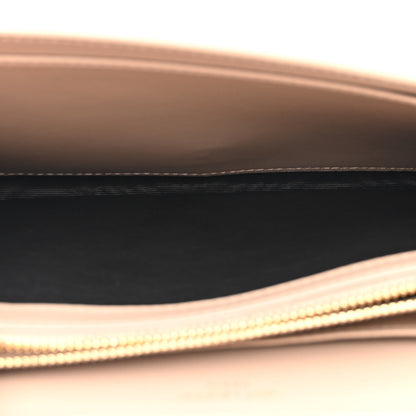 Saint Laurent Glossy Calfskin Monogram Chain Wallet Dark Beige 8 of 14