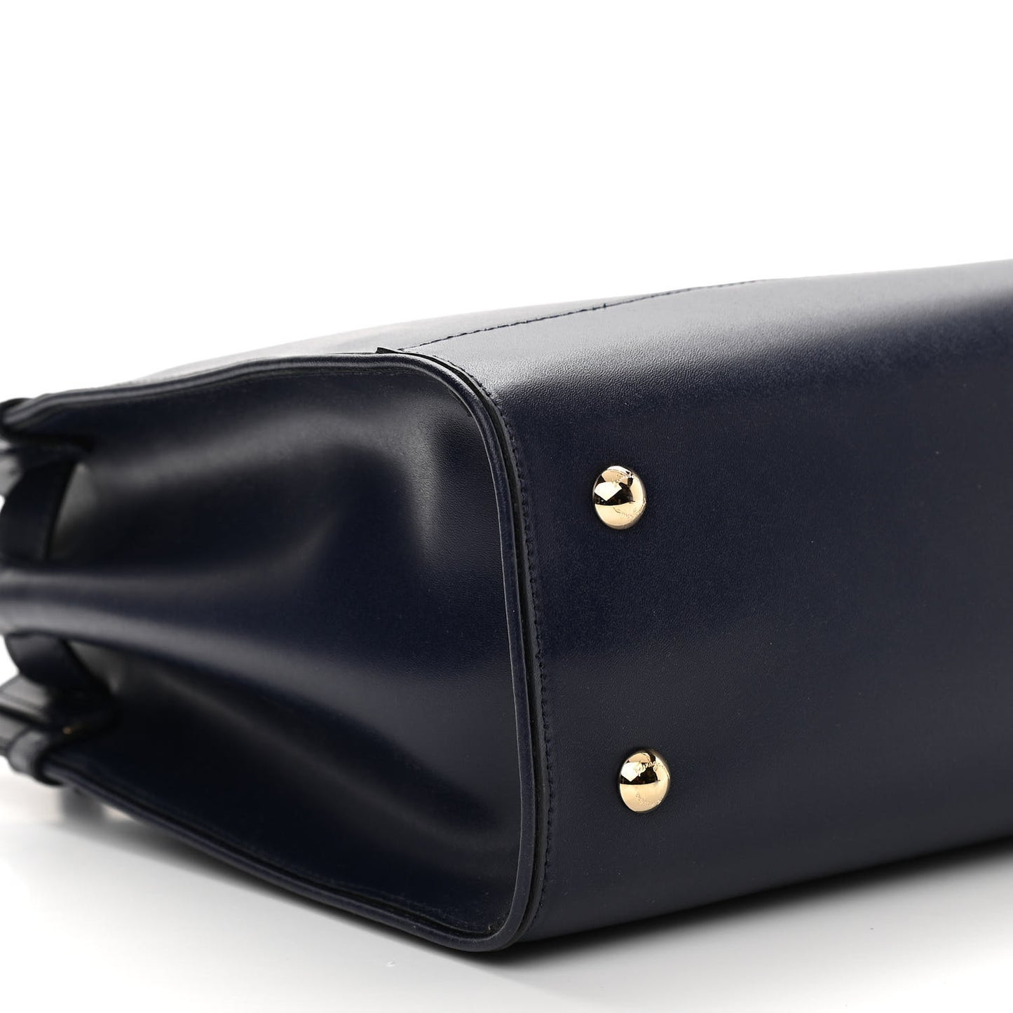 Calfskin Briana Tote Navy