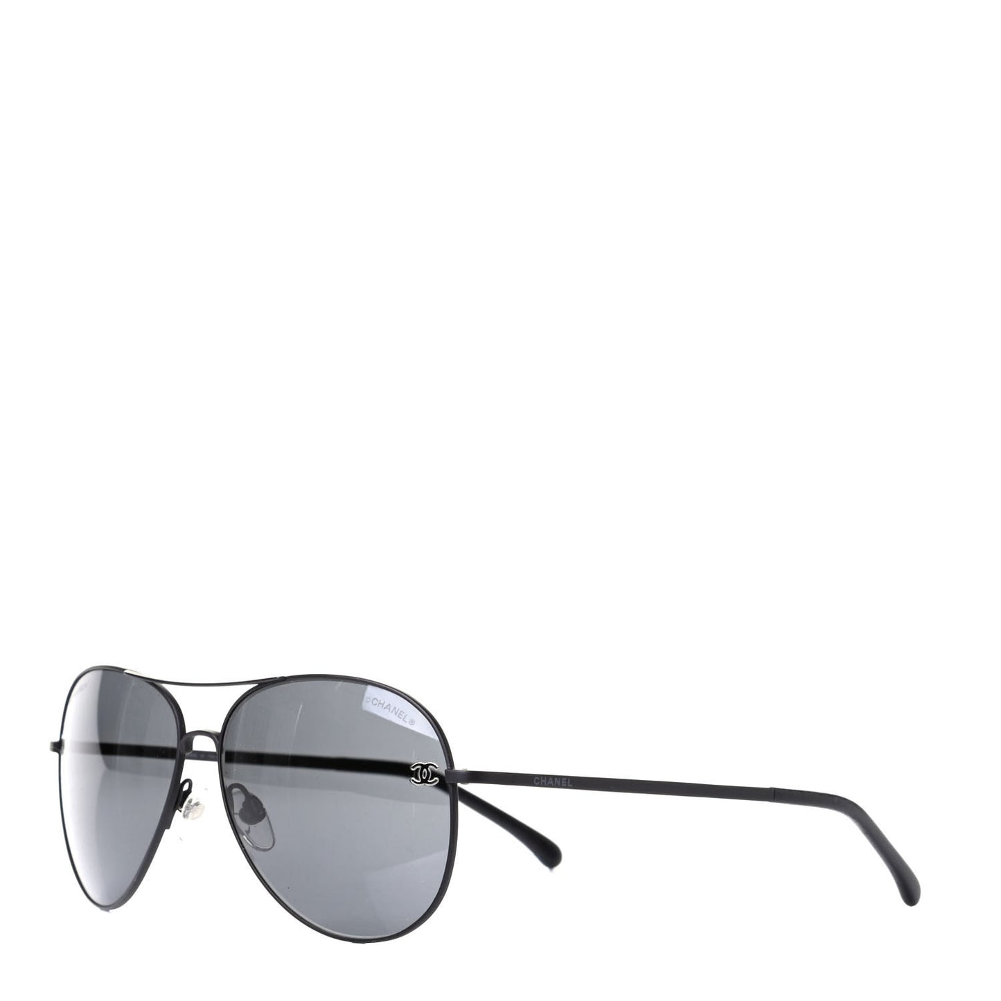 Metal Aviator CC Sunglasses 4189 T-Q Black