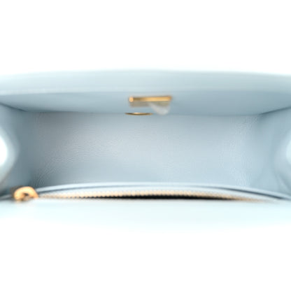 Chanel Lambskin Quilted Mini Pearl Crush Flap Light Blue 5 of 11