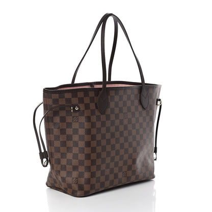 Louis Vuitton Damier Ebene Neo Neverfull MM Rose Ballerine 2 of 9