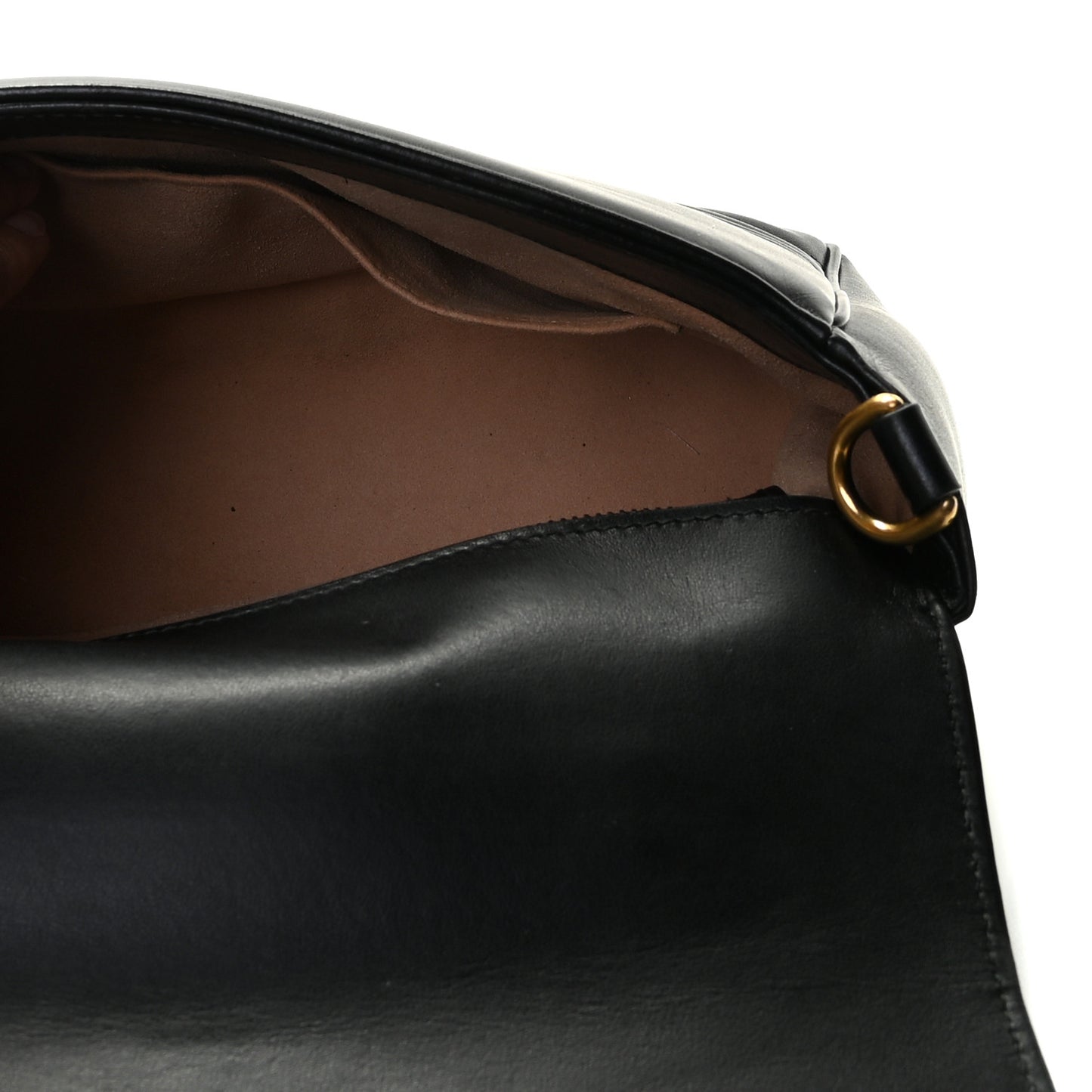 Calfskin Matelasse Small GG Marmont Top Handle Shoulder Bag Black