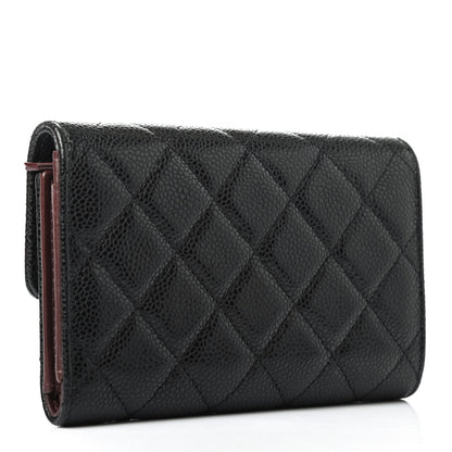 Chanel Caviar Quilted Small Flap Wallet Black 2 of 4