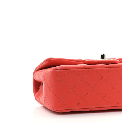 Chanel Lambskin Quilted Mini Rectangular Flap Red 5 of 11