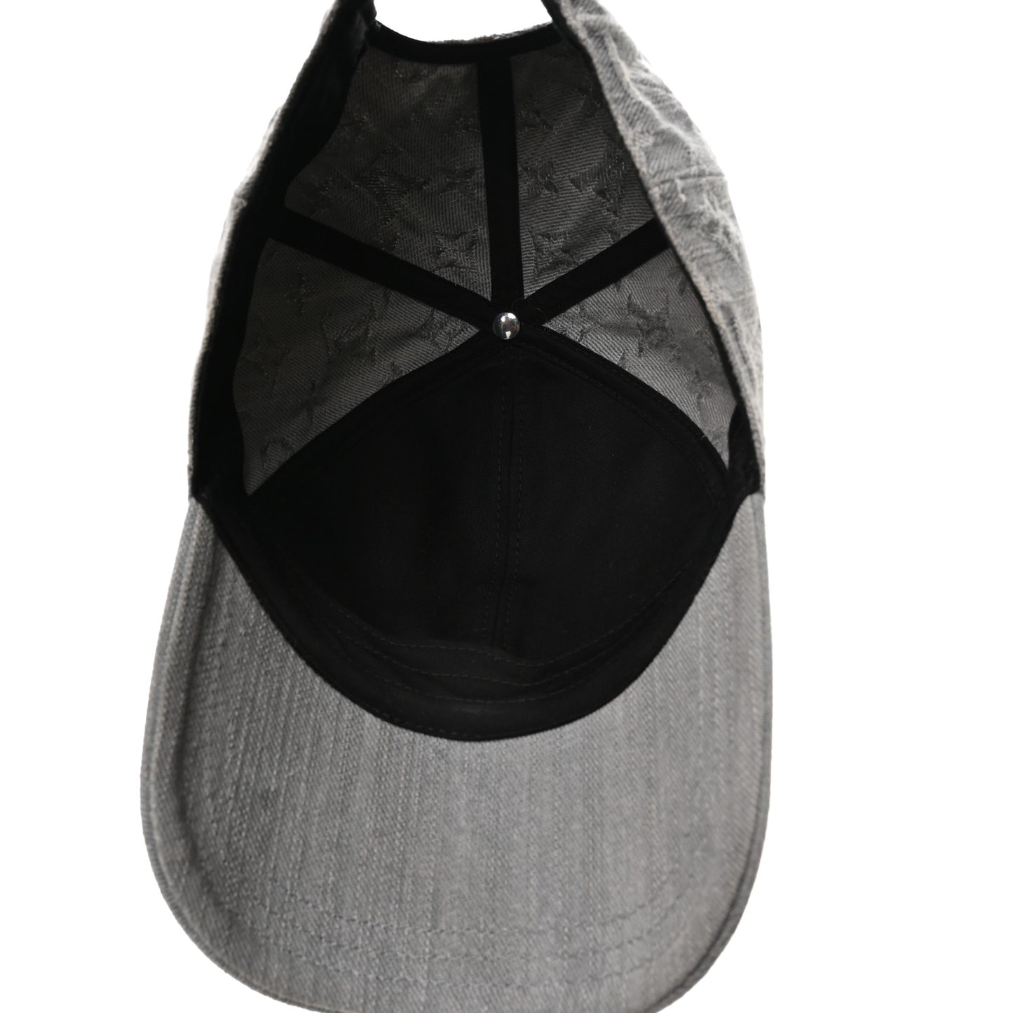 Monogram Denim Cap S Grey