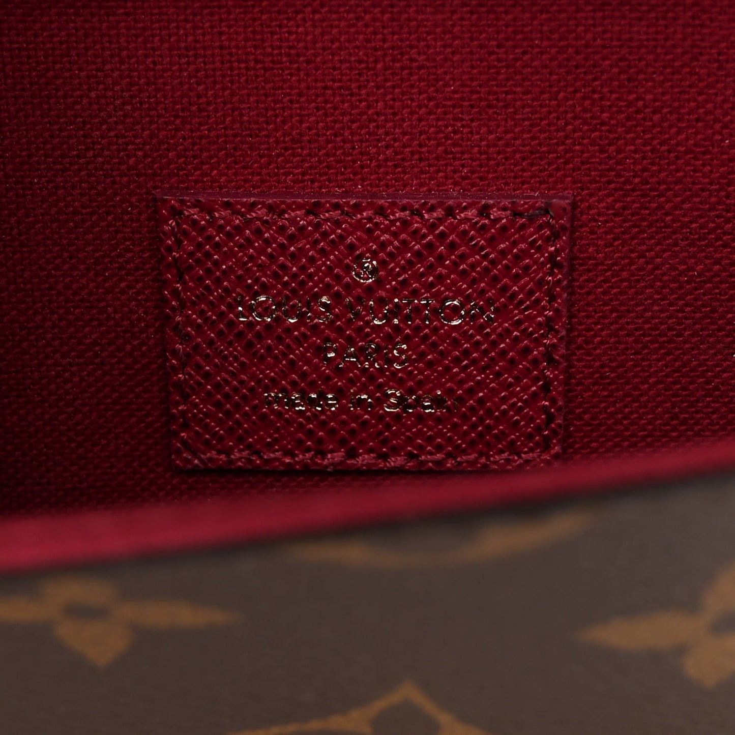 Monogram Pochette Felicie Chain Wallet Fuchsia
