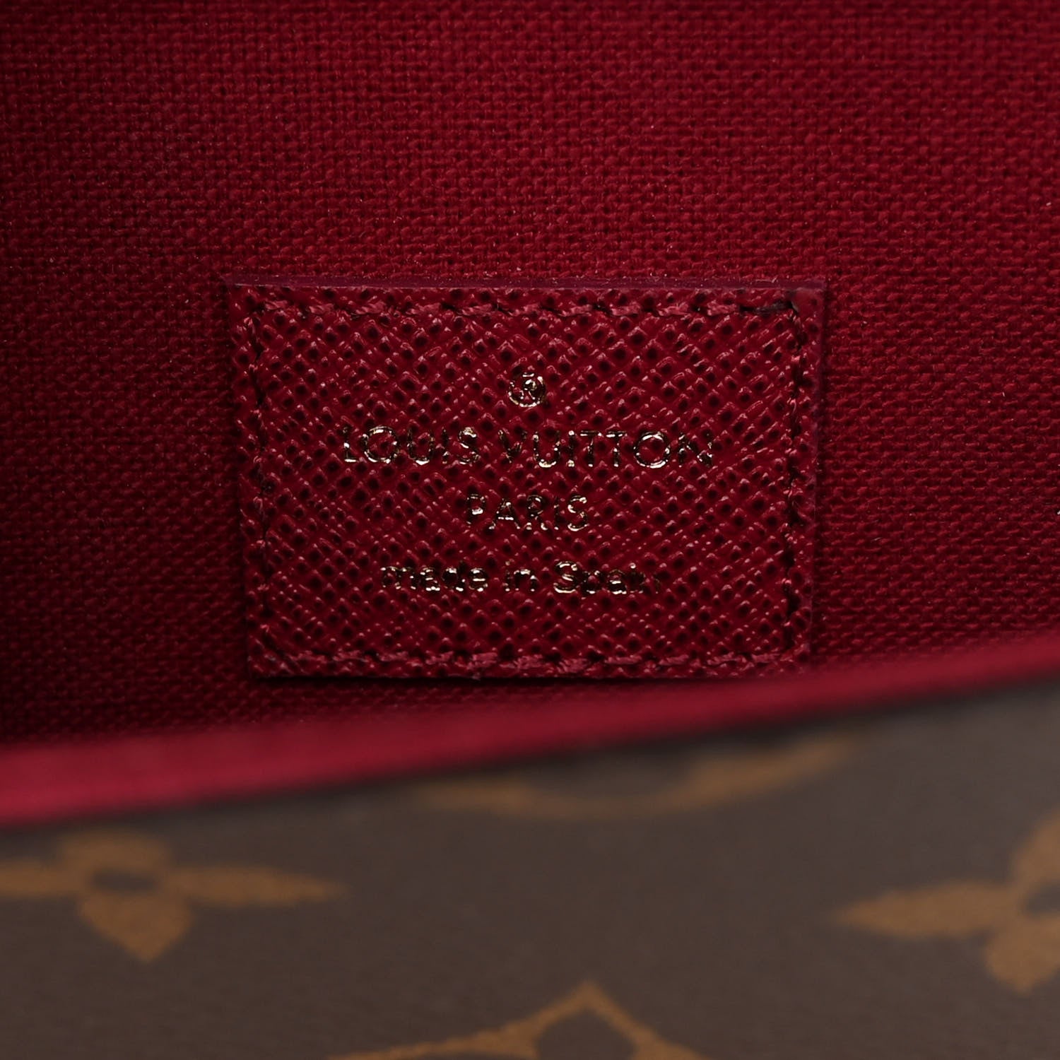 Louis Vuitton Monogram Pochette Felicie Chain Wallet Fuchsia 6 of 10