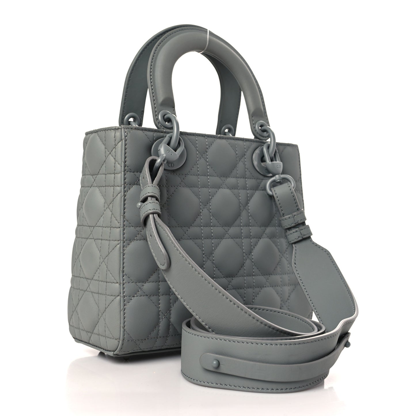 Ultra Matte Calfskin Cannage Small My ABCDior Lady Dior Gray