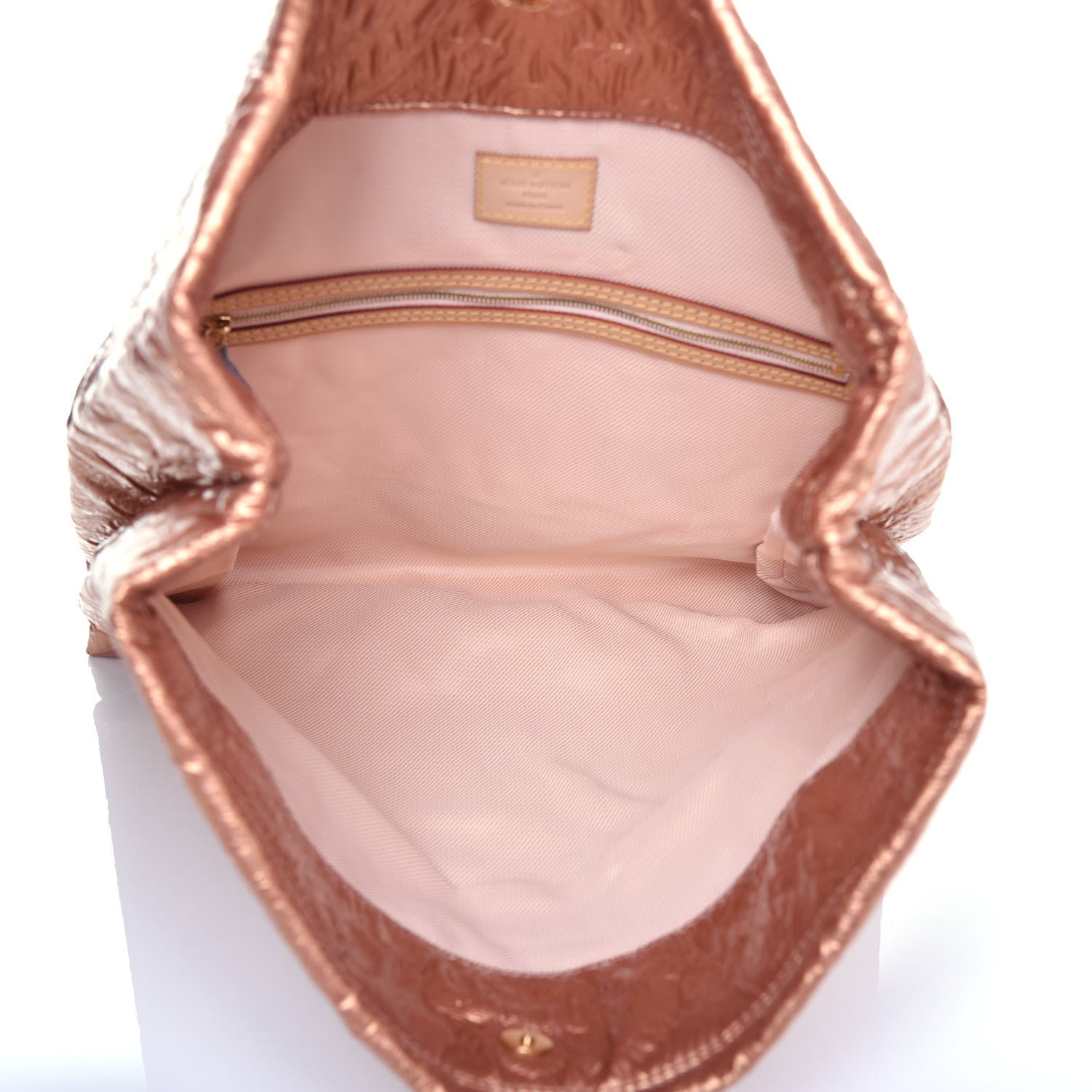 Louis Vuitton Jacquard Quilted Monogram Limelight Clutch GM Rose Gold 5 of 7