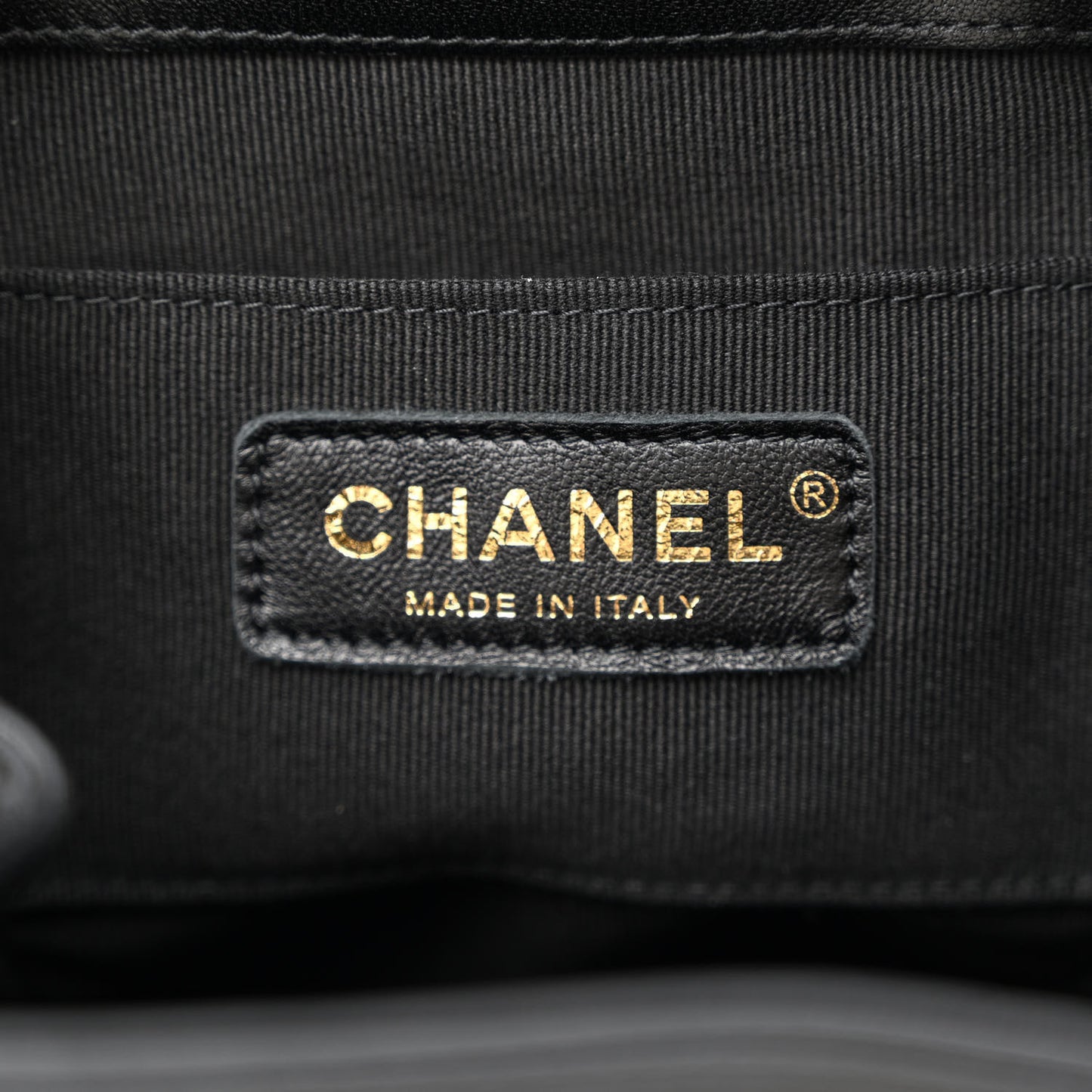 Lambskin Quilted Small Duma Drawstring Backpack Black