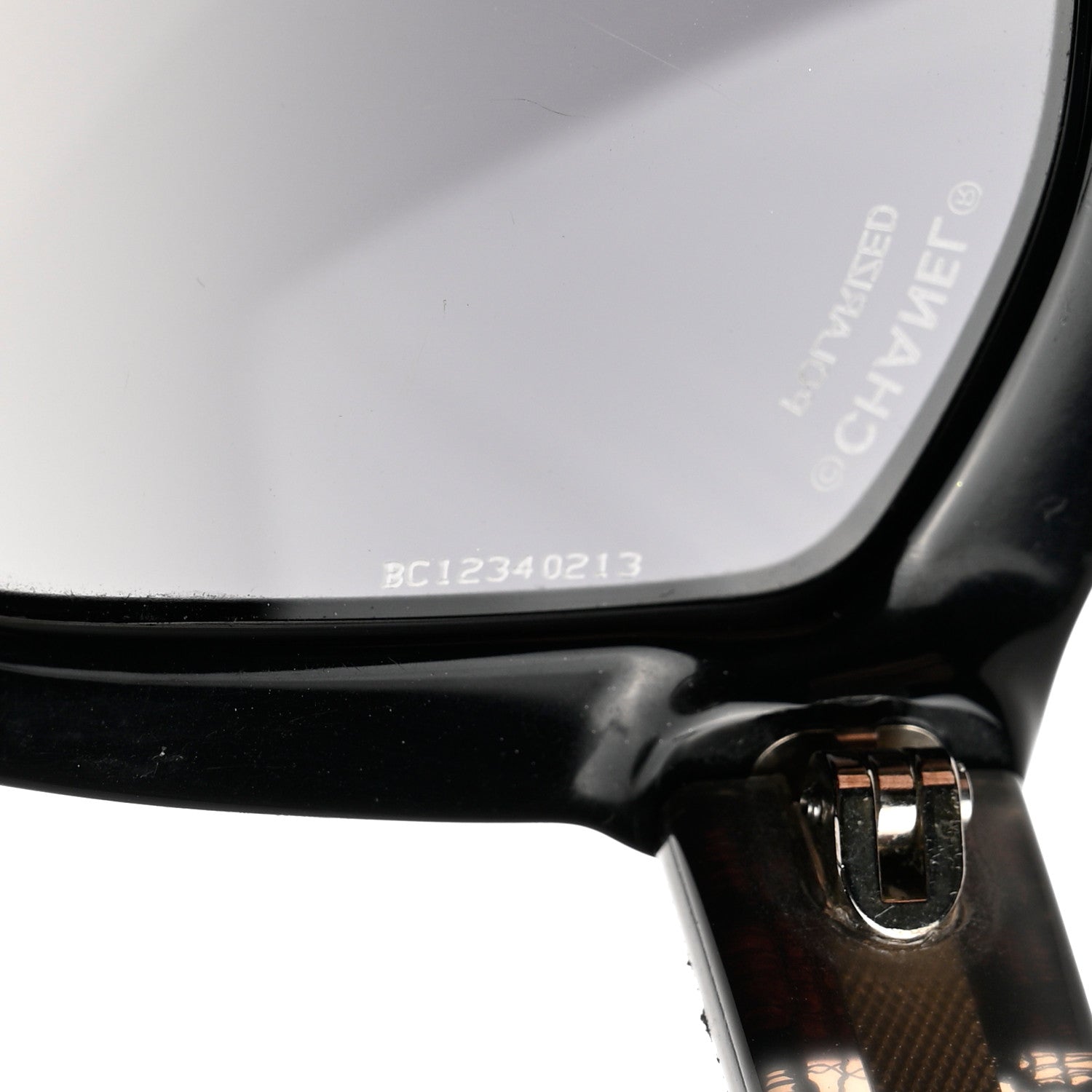 Chanel Acetate Polarized Lace Effect Sunglasses 5296 Black 8 of 8