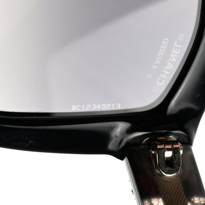 Chanel Acetate Polarized Lace Effect Sunglasses 5296 Black 8 of 8
