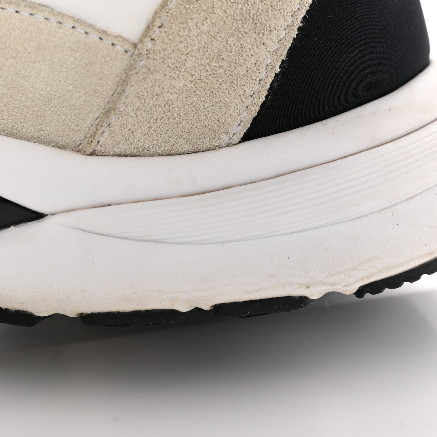 Calfskin Fabric Sneakers 40 White Silver Fluo Pink