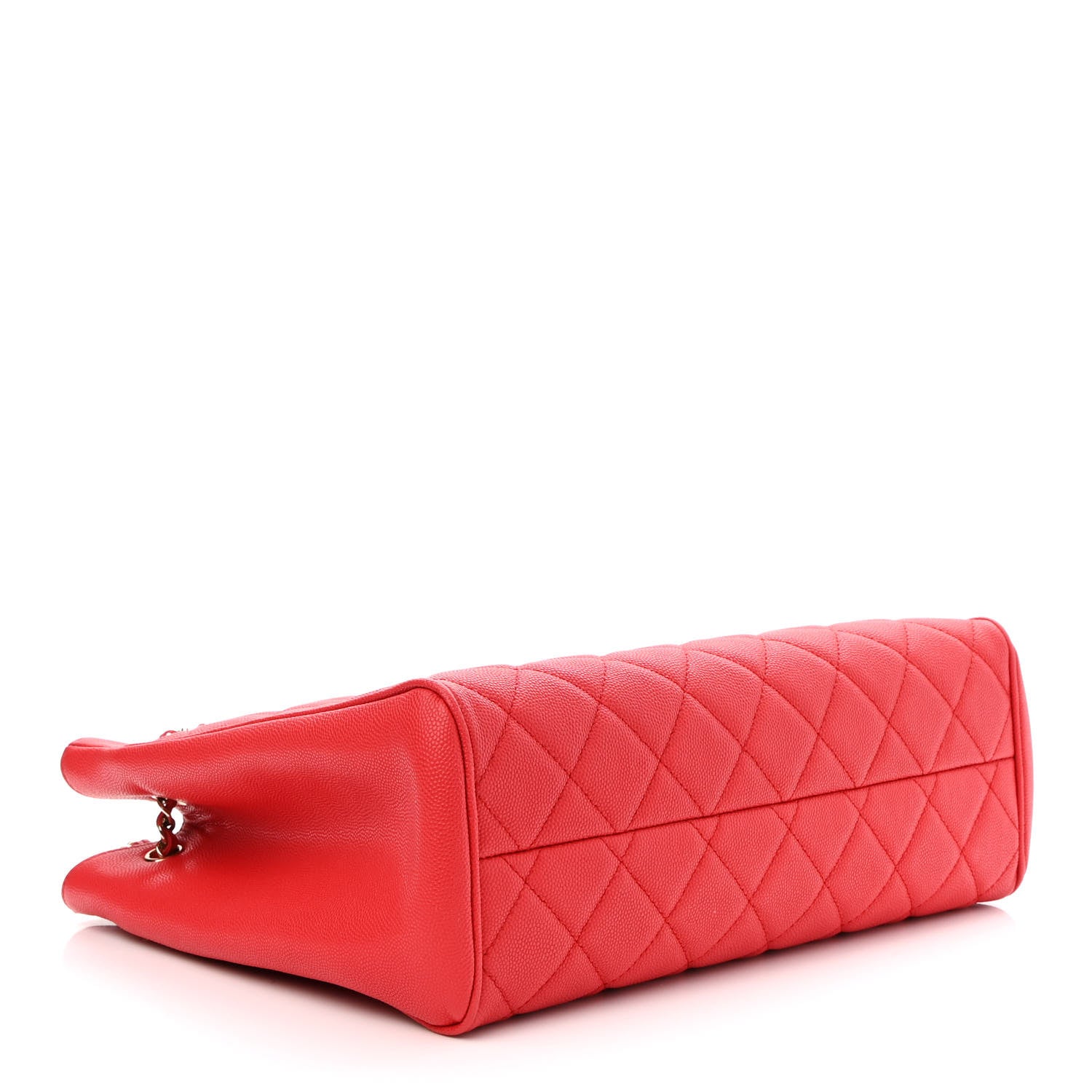 Chanel Caviar Quilted In Out Flap Shopping Tote Red 5 of 12