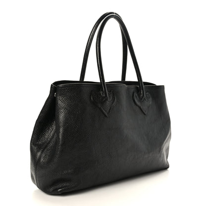 Chrome Hearts Grained Calfskin Fleur De Lis Tote Black 4 of 9