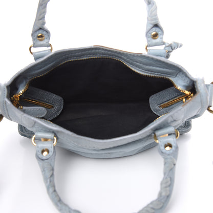 Balenciaga Agneau Giant 12 Gold Hardware Mini City Bleu Opaline 5 of 15