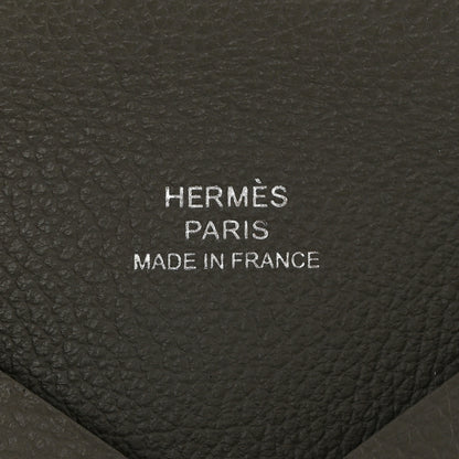 Hermes Evercolor Calvi Card Case Gris Meyer 6 of 8