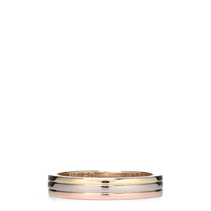 Cartier 18K Pink White Yellow Gold 3.5mm Vendome Louis Cartier Wedding Band Ring 50 5.25 1 of 4