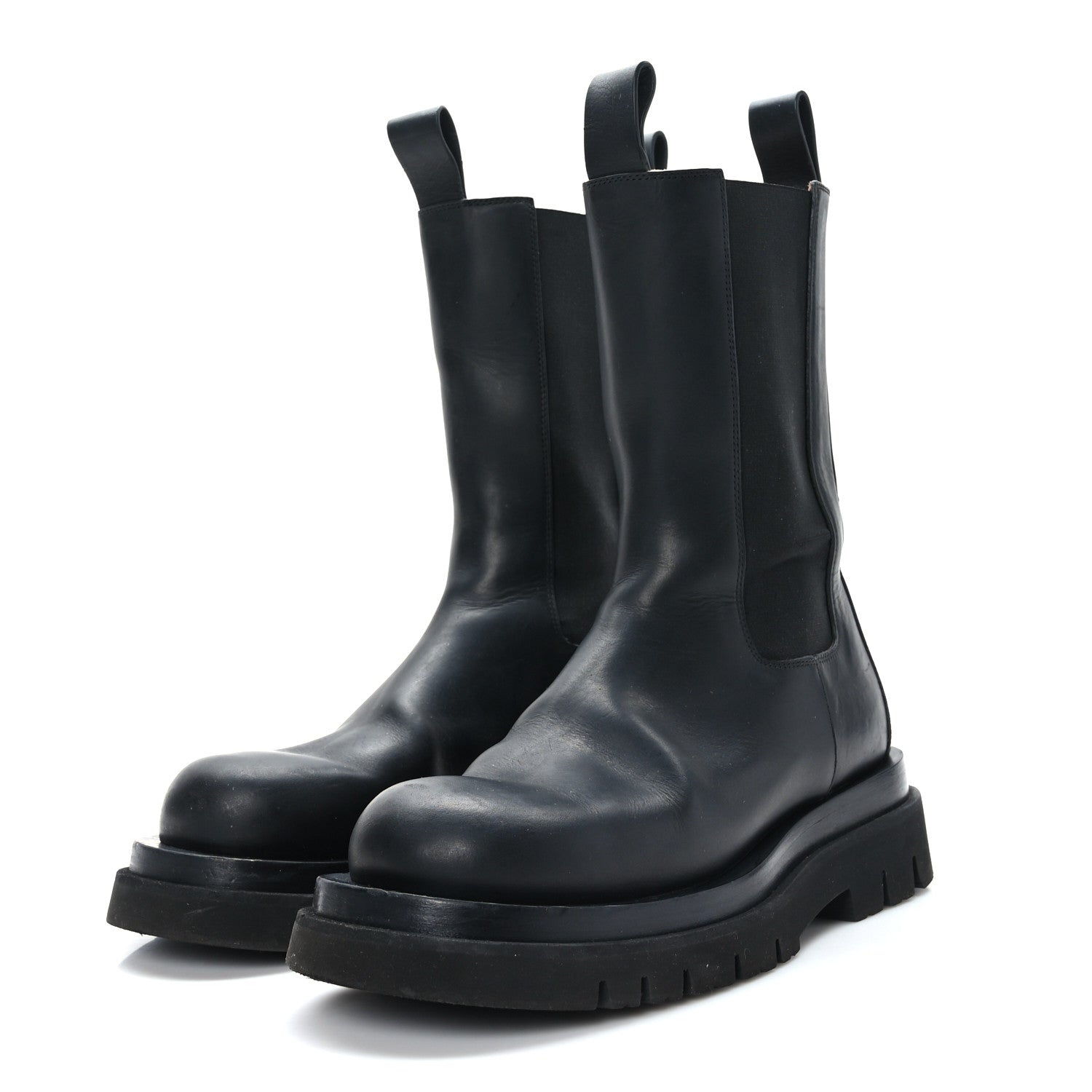 Bottega Veneta Calfskin The Lug Chelsea 55mm Boots 39 Black 3 of 8