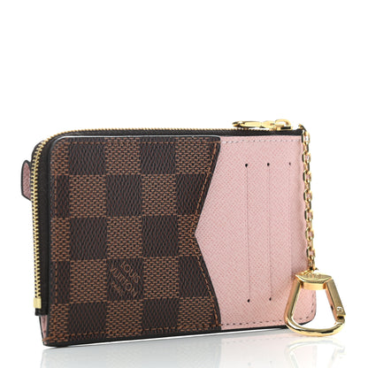 Louis Vuitton Damier Ebene Recto Verso Card Holder Rose Ballerine 3 of 6