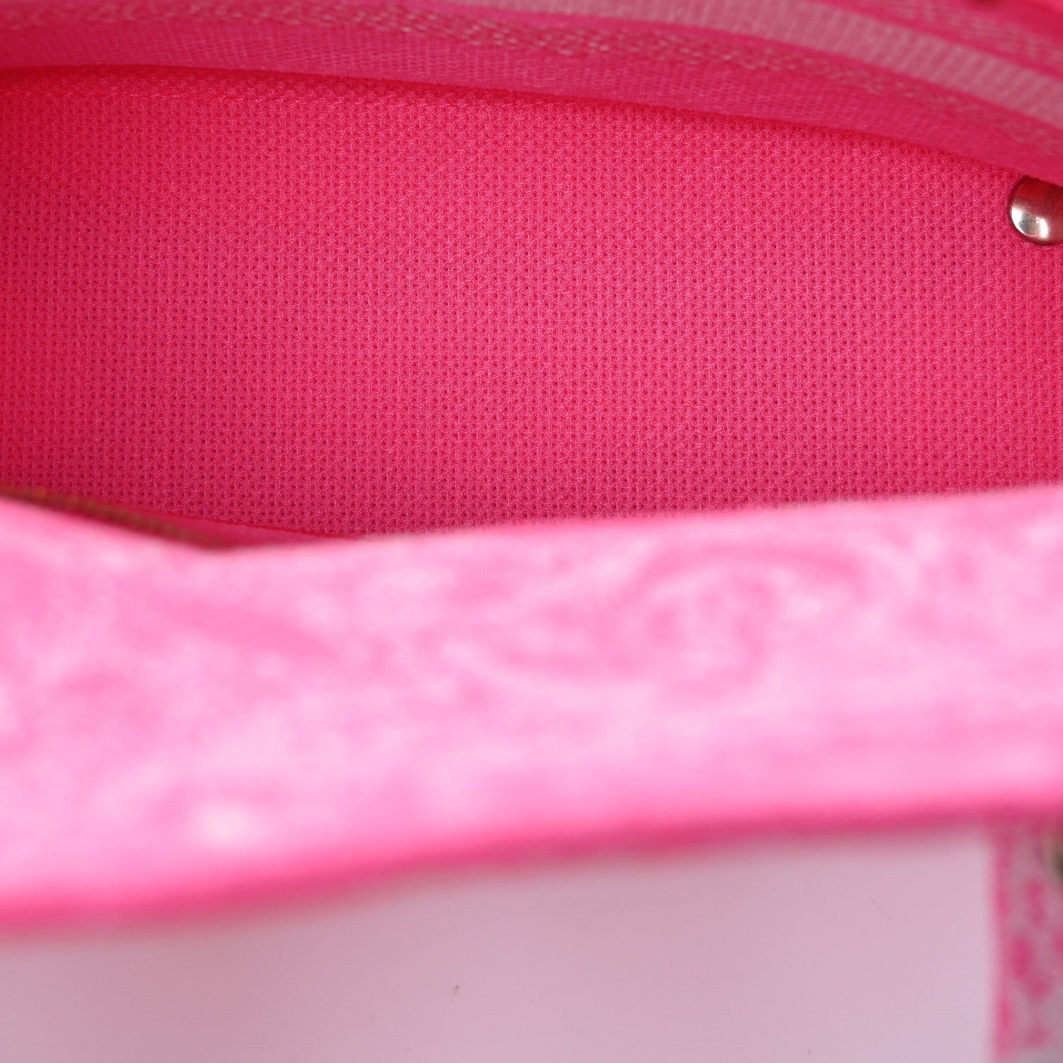 Christian Dior Canvas Toile De Jouy Reverse Embroidered Medium Lady D-Lite Fluorescent Pink 5 of 10