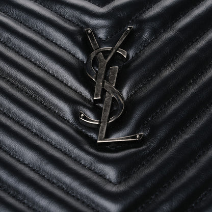 Saint Laurent Calfskin Matelasse Monogram Lou Camera Bag Black 11 of 11