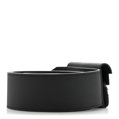 Hermes Swift Shearling Pocket Kelly Pluch Shoulder Strap Black 2 of 6