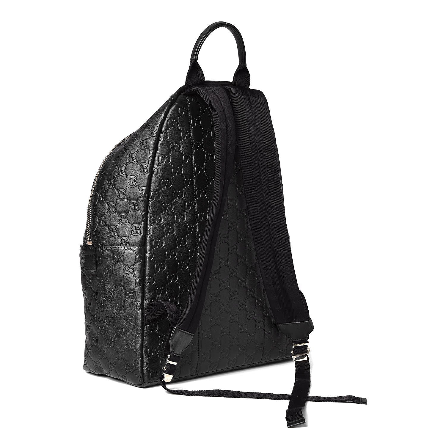 Gucci Guccissima Medium Classic Backpack Black 3 of 7