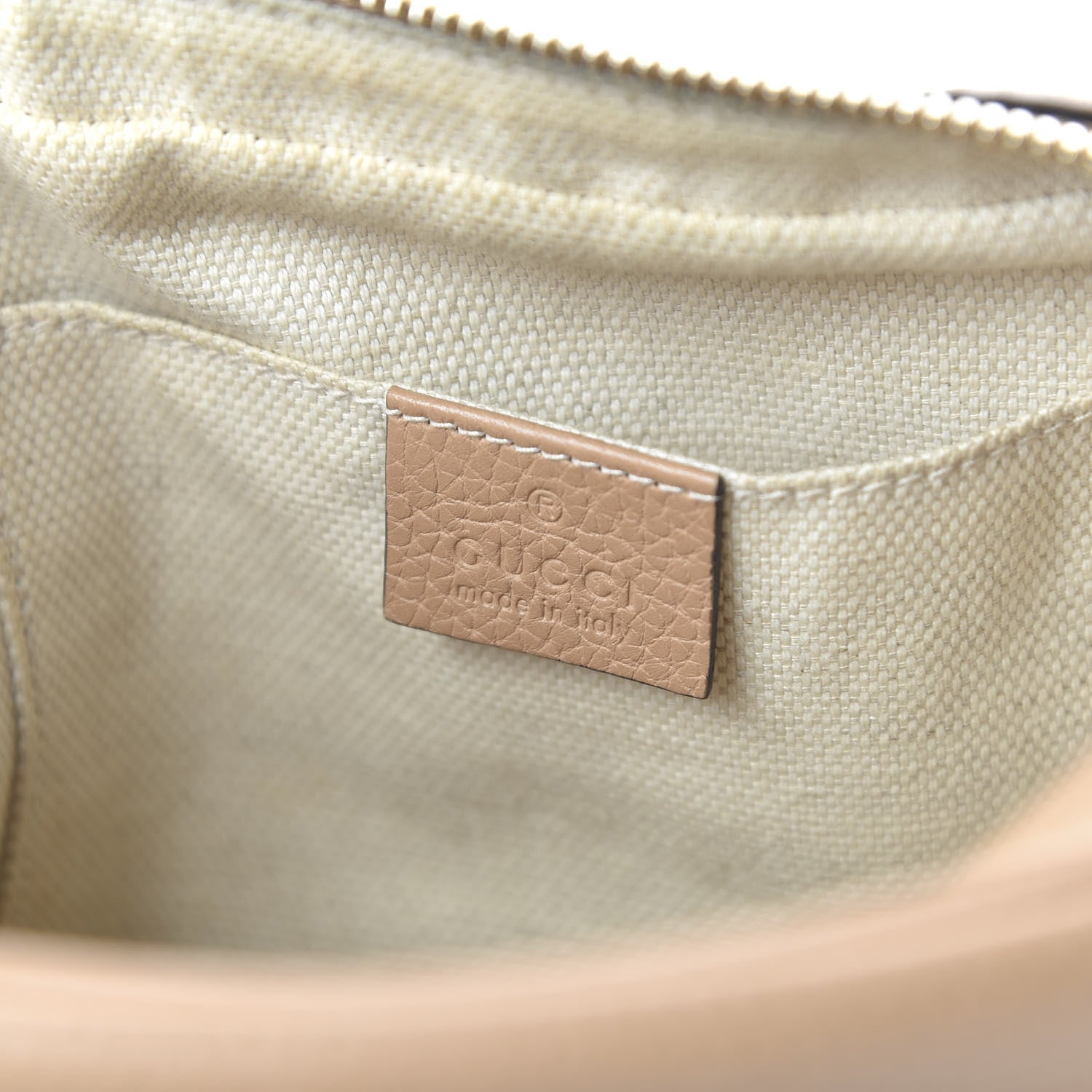 Gucci Pebbled Calfskin Small Soho Disco Bag Rose Beige 8 of 10