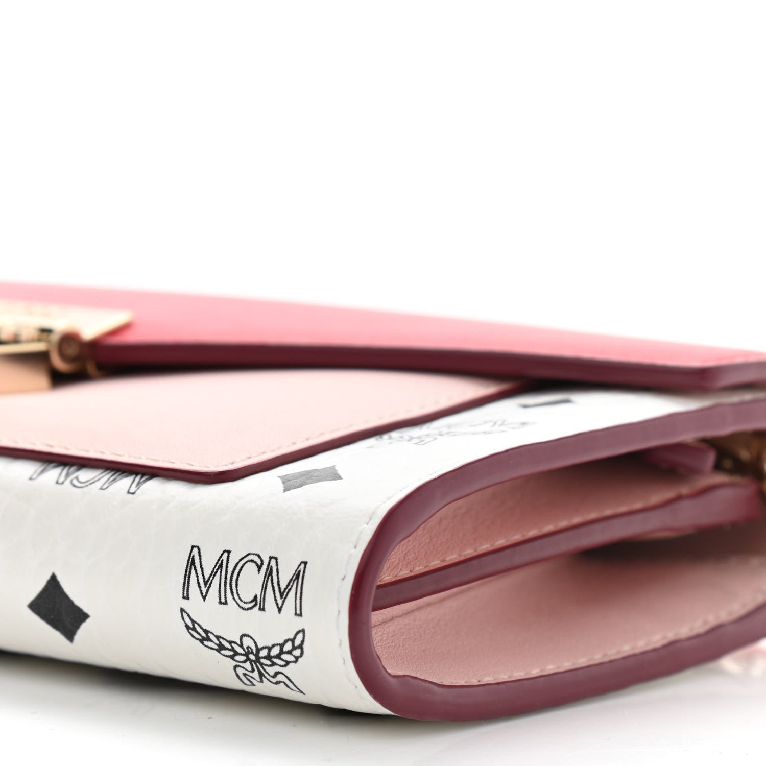 MCM Visetos Large Patricia Wallet On Chain Block Pink 6 of 11