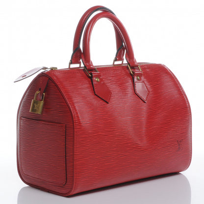Louis Vuitton Epi Speedy 30 Red 3 of 7