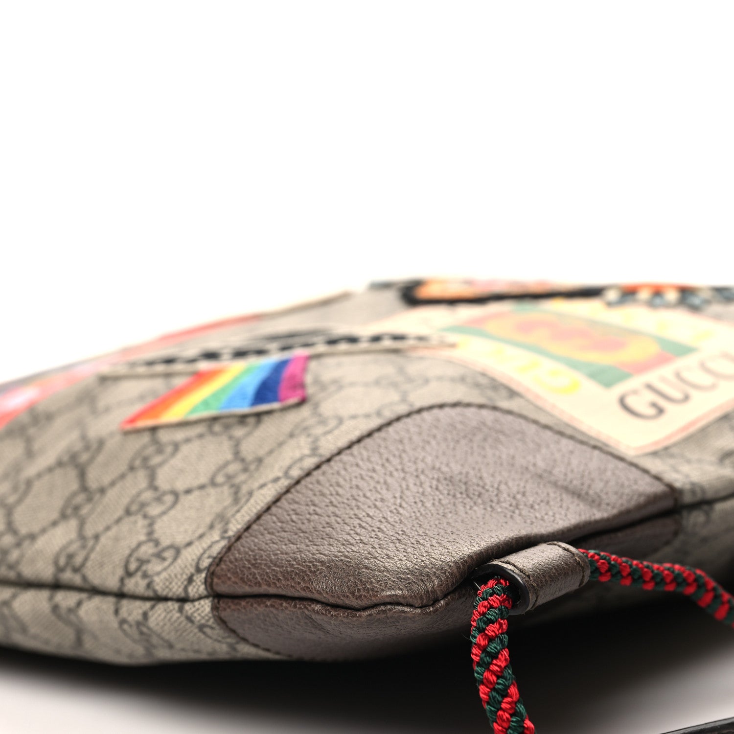 Gucci Soft GG Supreme Monogram Courrier Drawstring Backpack 10 of 11