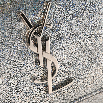 Saint Laurent Metallic Crackled Calfskin Monogram Sunset Chain Wallet Star Light 11 of 13