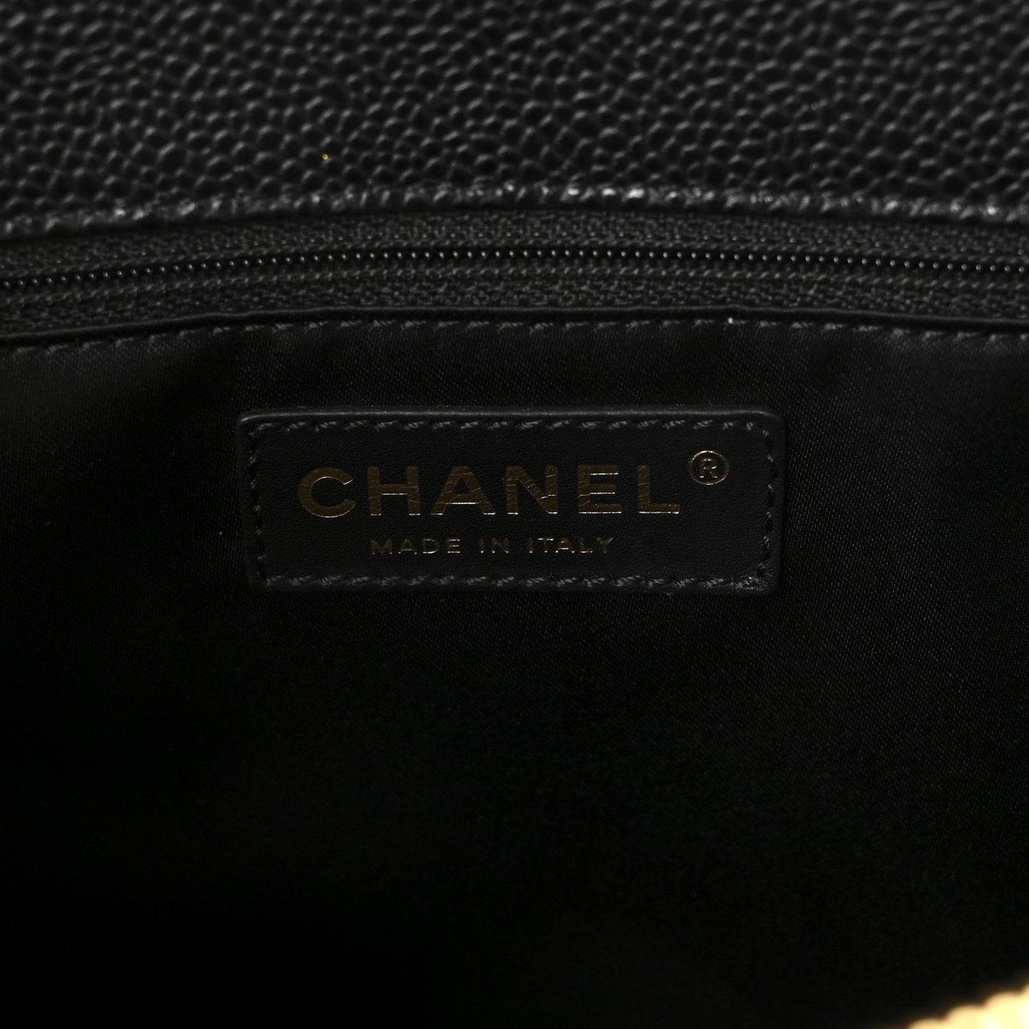 Caviar Quilted Grand Shopping Tote GST Black