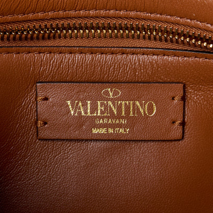Valentino Garavani Denim Medium Roman Stud Shoulder Bag Light Denim Selleria 7 of 10