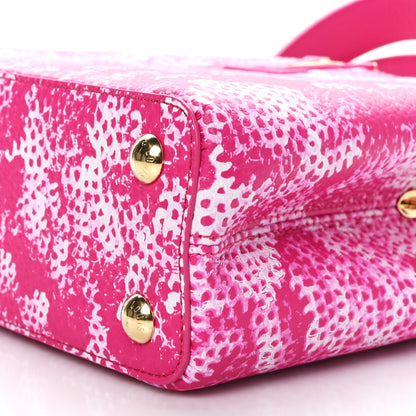 Louis Vuitton LV X YK Taurillon Infinity Net Capucines BB Fuchsia 8 of 8