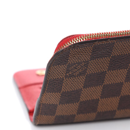 Louis Vuitton Damier Ebene Insolite Wallet Red 8 of 10